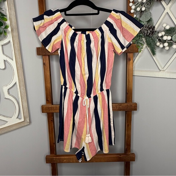 BeBop Pants - BeBop Multicolor Striped Romper